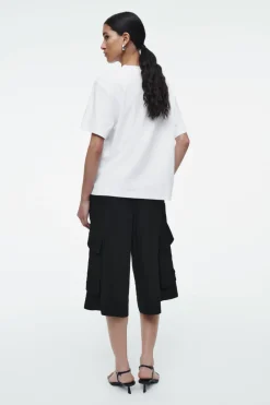Online COS REGULAR TWIST-NECK T-SHIRT WHITE