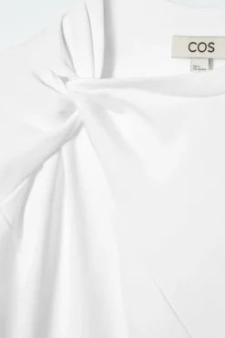 Online COS REGULAR TWIST-NECK T-SHIRT WHITE