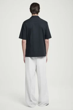 Hot COS REGULAR UTILITY COTTON SHORT-SLEEVED SHIRT NAVY