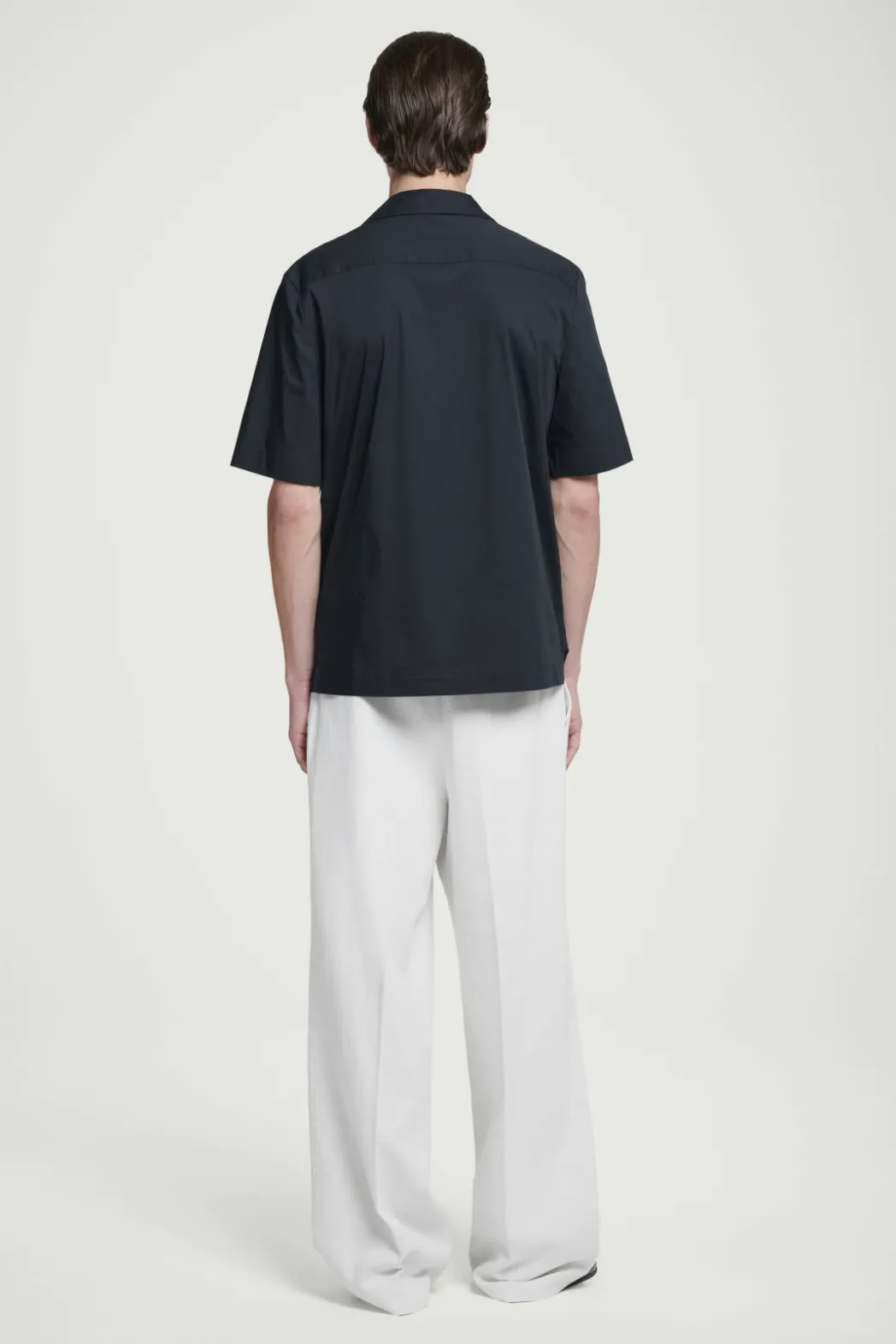 Hot COS REGULAR UTILITY COTTON SHORT-SLEEVED SHIRT NAVY