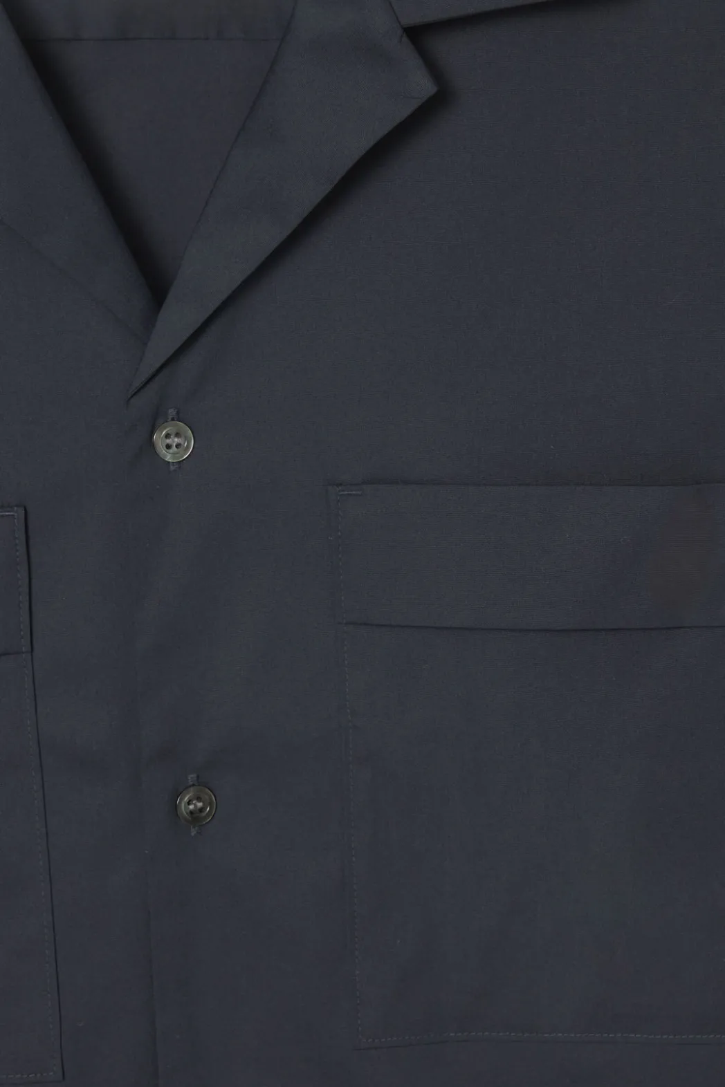 Hot COS REGULAR UTILITY COTTON SHORT-SLEEVED SHIRT NAVY