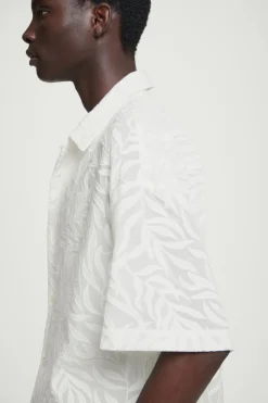 Best COS RELAXED BRODERIE-ANGLAISE COTTON SHIRT WHITE