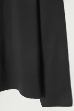 Hot COS RELAXED COTTON-JERSEY LONG-SLEEVED T-SHIRT BLACK