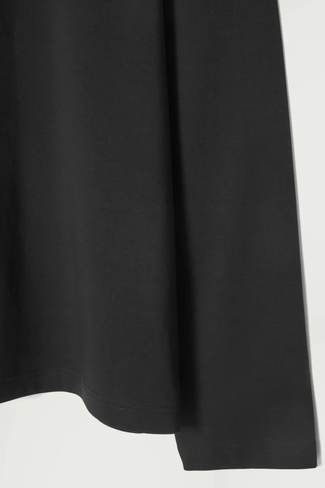 Hot COS RELAXED COTTON-JERSEY LONG-SLEEVED T-SHIRT BLACK