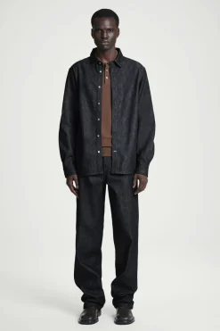 New COS RELAXED DENIM SHIRT RAW INDIGO