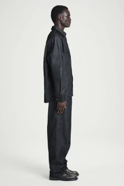 New COS RELAXED DENIM SHIRT RAW INDIGO