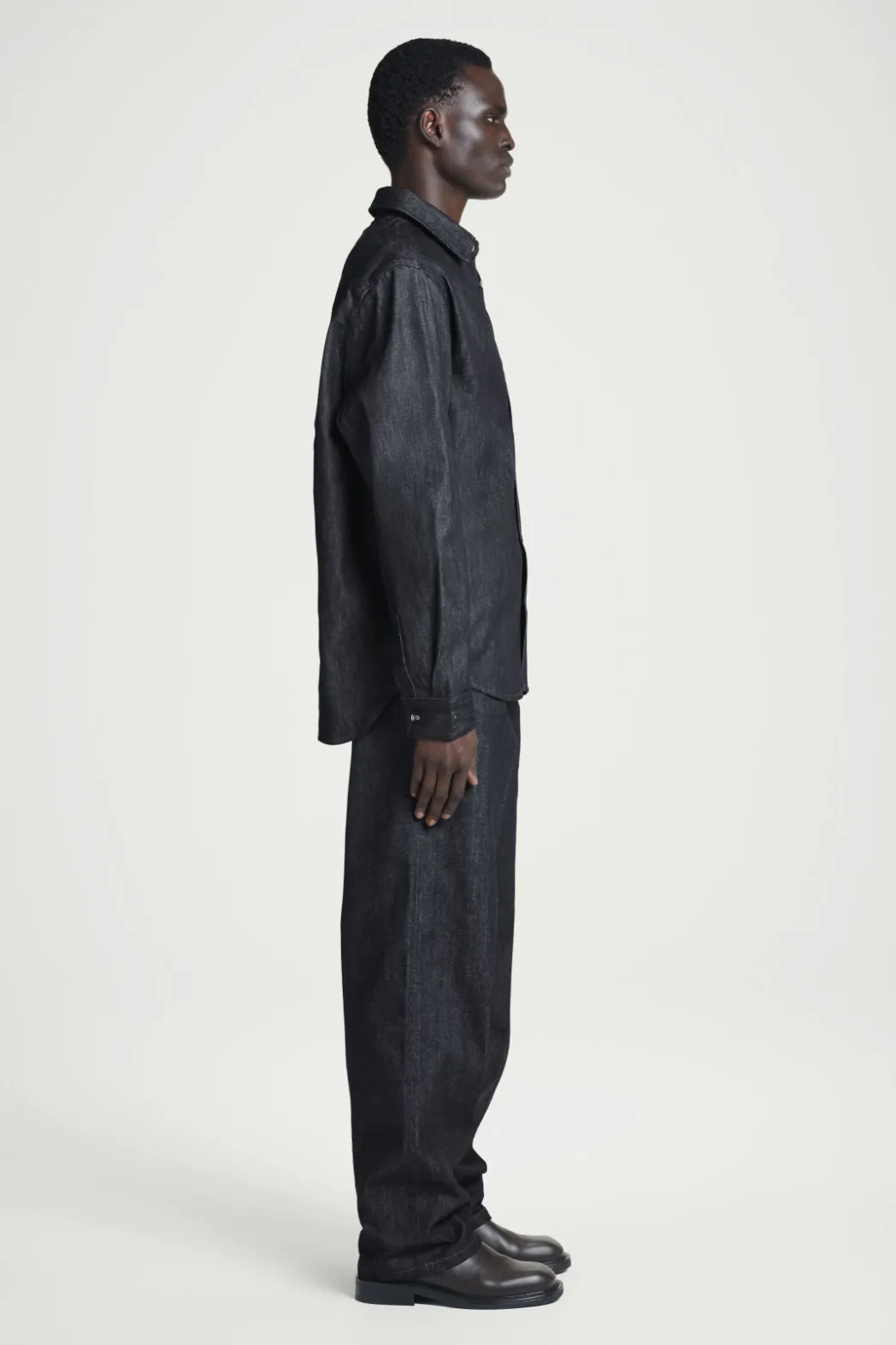 New COS RELAXED DENIM SHIRT RAW INDIGO