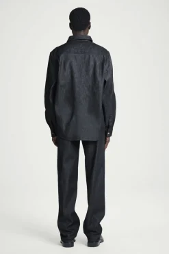 New COS RELAXED DENIM SHIRT RAW INDIGO