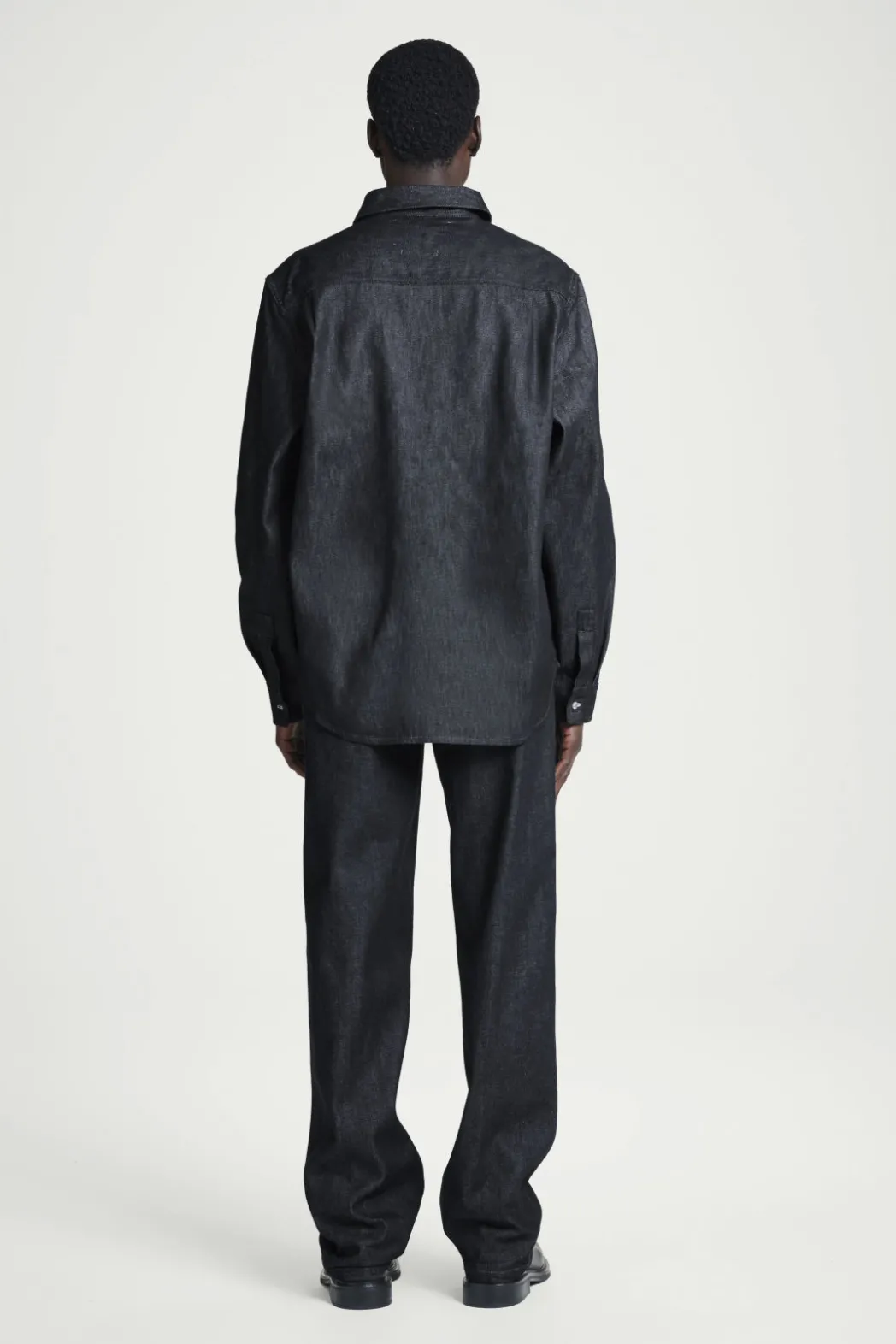 New COS RELAXED DENIM SHIRT RAW INDIGO