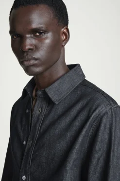 New COS RELAXED DENIM SHIRT RAW INDIGO