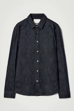 New COS RELAXED DENIM SHIRT RAW INDIGO