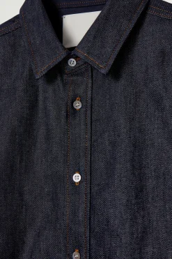 New COS RELAXED DENIM SHIRT RAW INDIGO