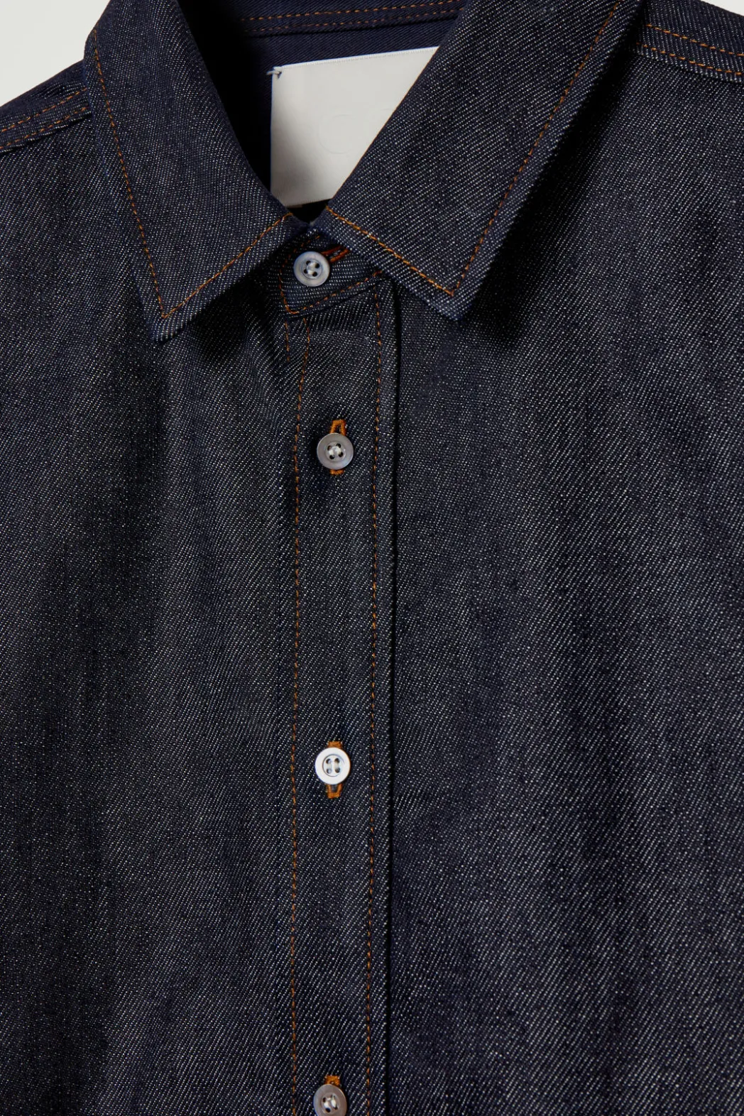 New COS RELAXED DENIM SHIRT RAW INDIGO
