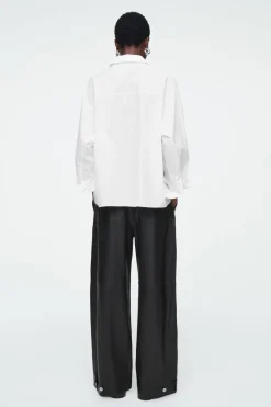 Clearance COS RELAXED DOUBLE-CUFF SHIRT WHITE