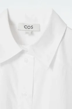 Clearance COS RELAXED DOUBLE-CUFF SHIRT WHITE