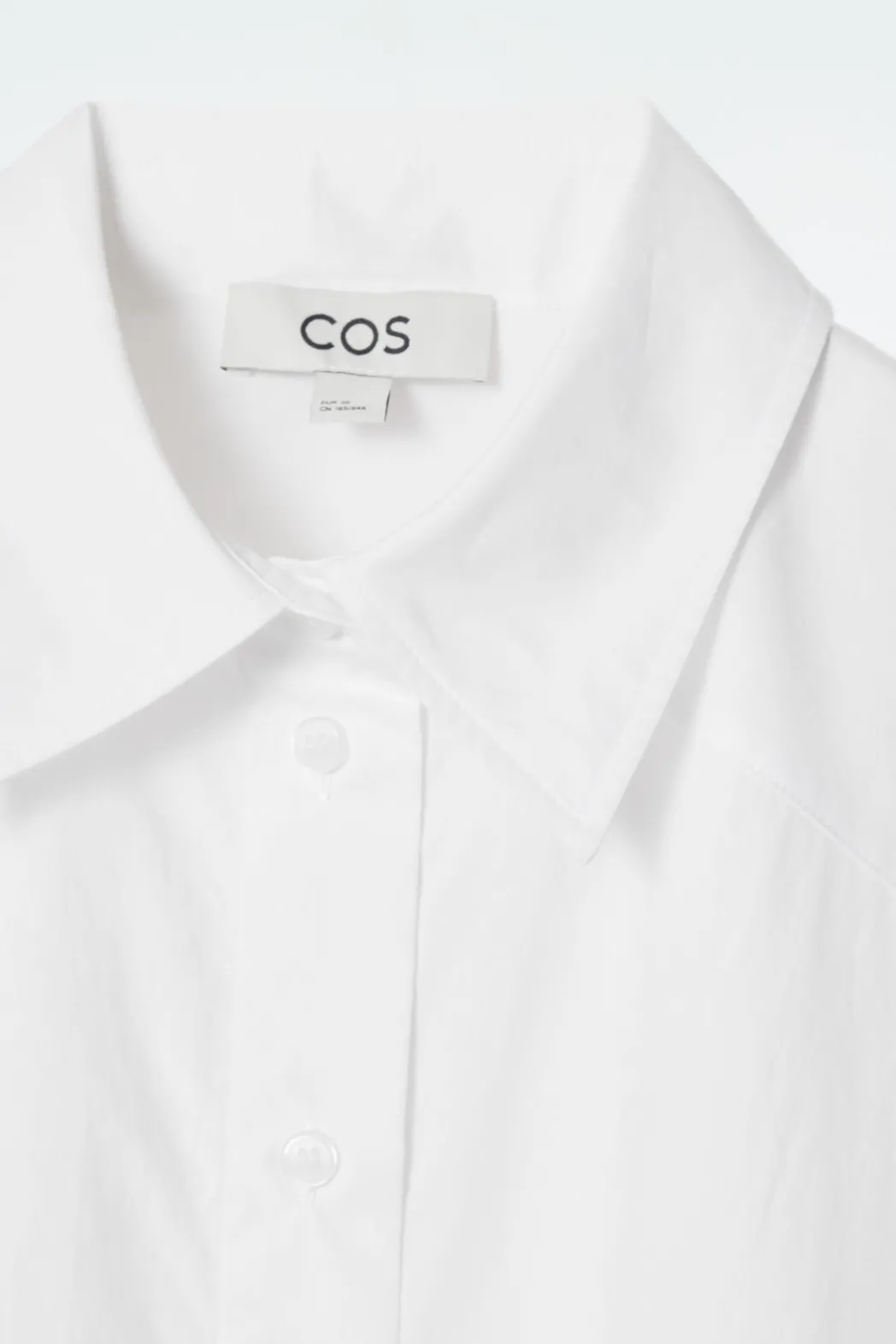 Clearance COS RELAXED DOUBLE-CUFF SHIRT WHITE