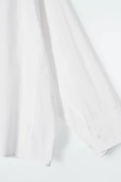 Clearance COS RELAXED DOUBLE-CUFF SHIRT WHITE