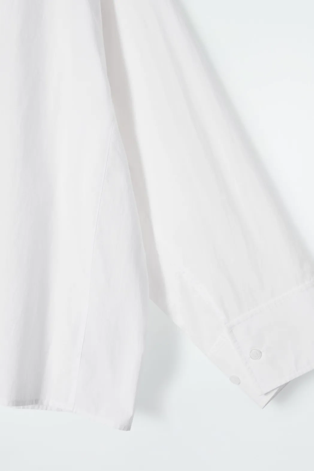 Clearance COS RELAXED DOUBLE-CUFF SHIRT WHITE
