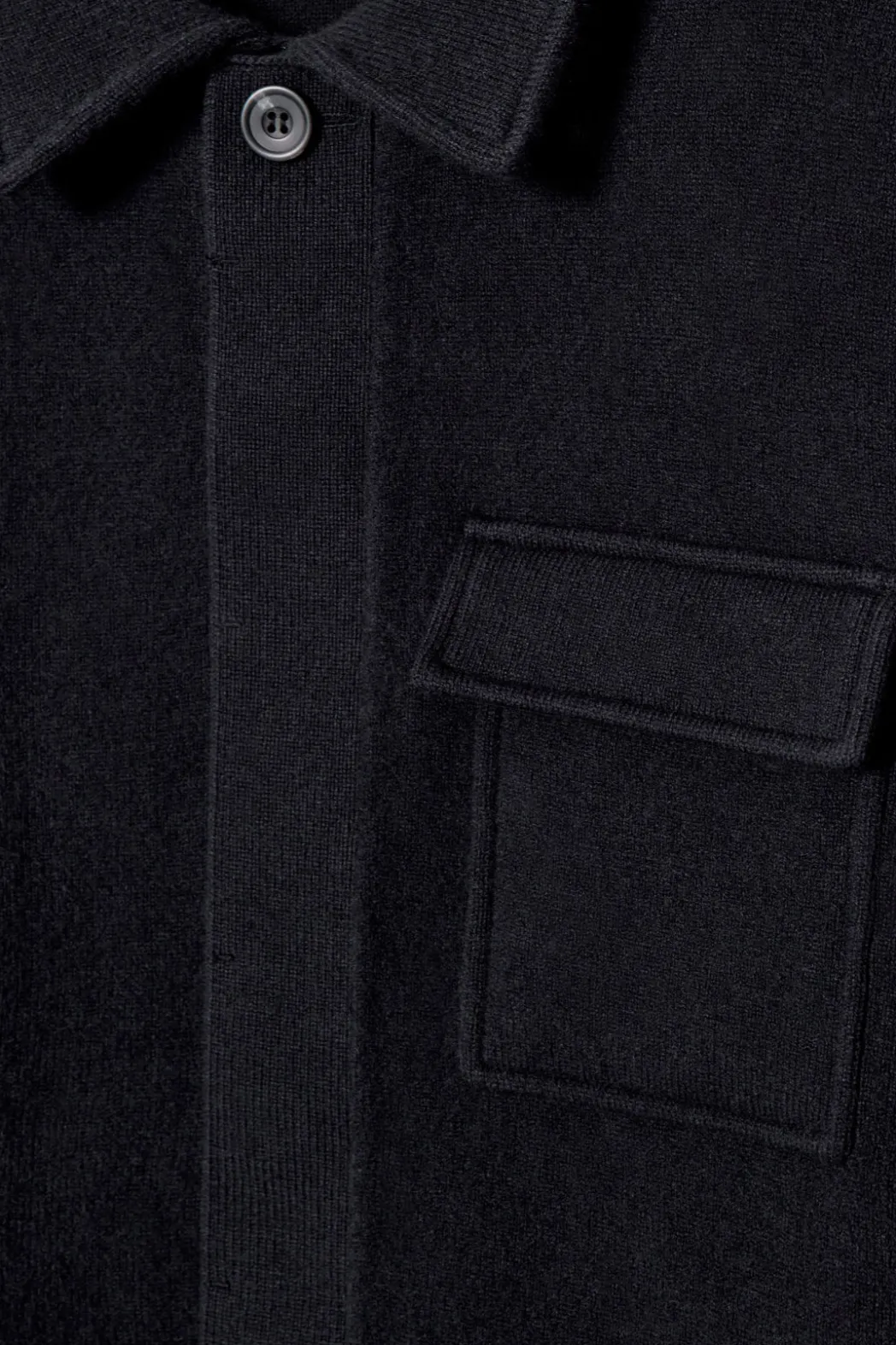 Sale COS RELAXED DOUBLE-FACED WOOL OVERSHIRT NAVY
