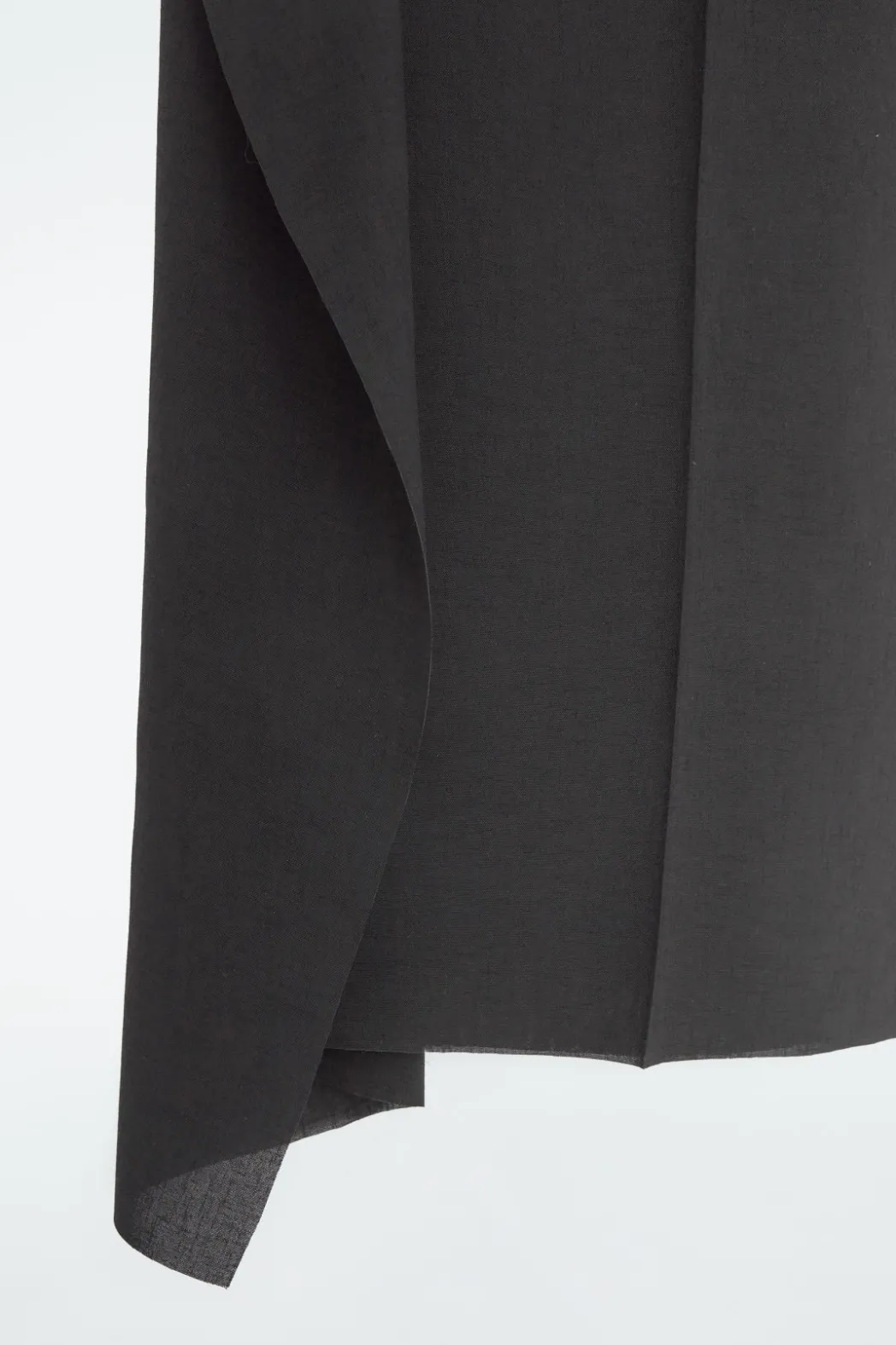 Discount COS RELAXED DRAPED STRAIGHT-LEG PANTS BLACK