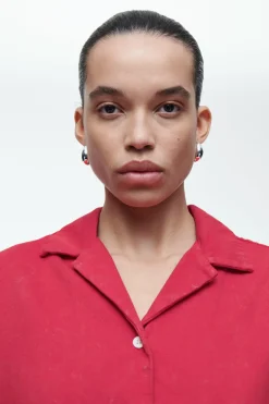 Best COS RELAXED FADED RESORT SHIRT RED