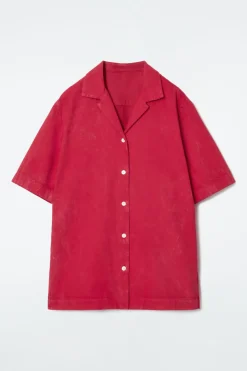 Best COS RELAXED FADED RESORT SHIRT RED