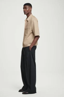 Hot COS RELAXED FLAP-POCKET UTILITY SHIRT BEIGE