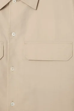 Hot COS RELAXED FLAP-POCKET UTILITY SHIRT BEIGE