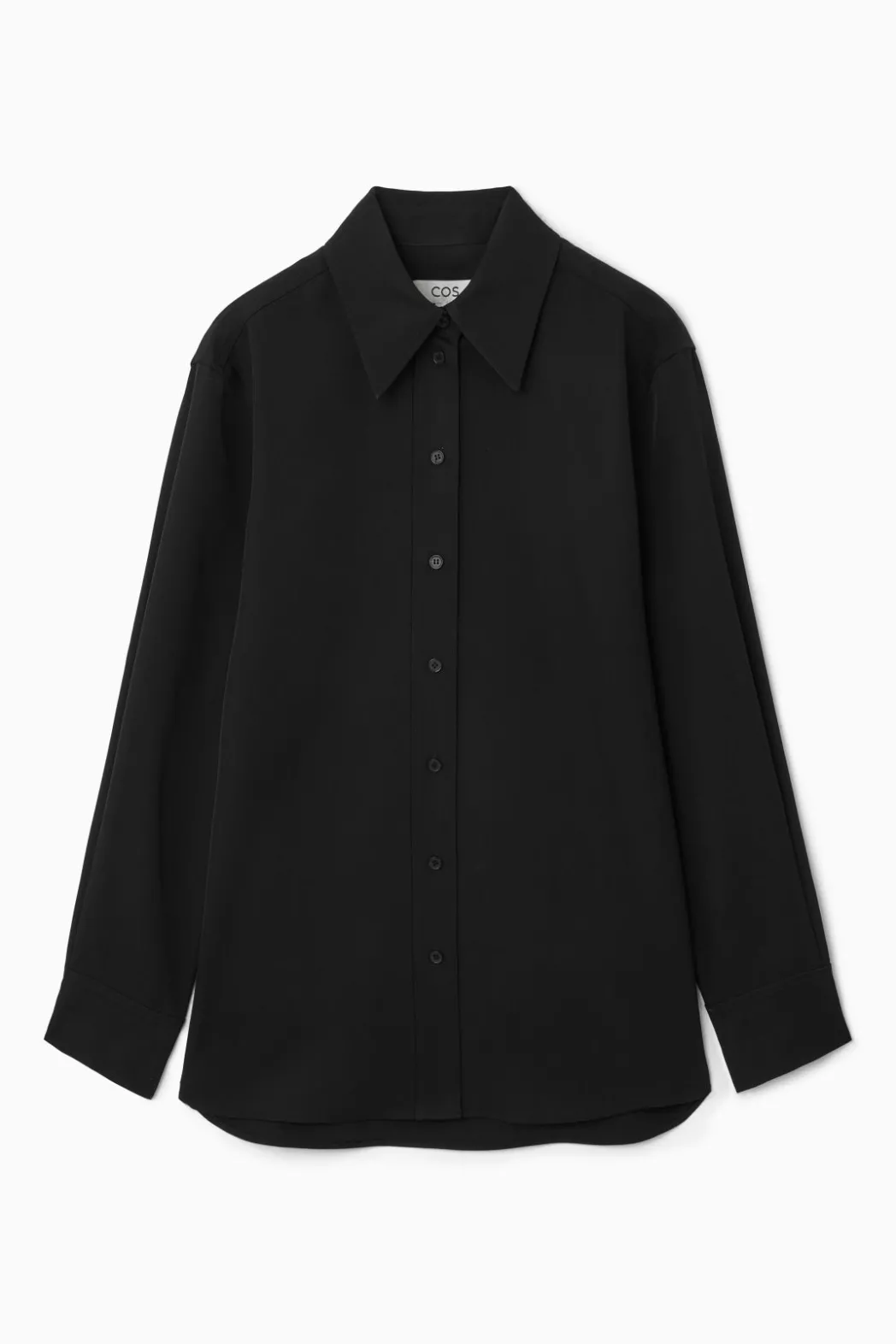 Best COS RELAXED FLUID SHIRT BLACK