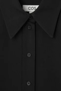 Best COS RELAXED FLUID SHIRT BLACK