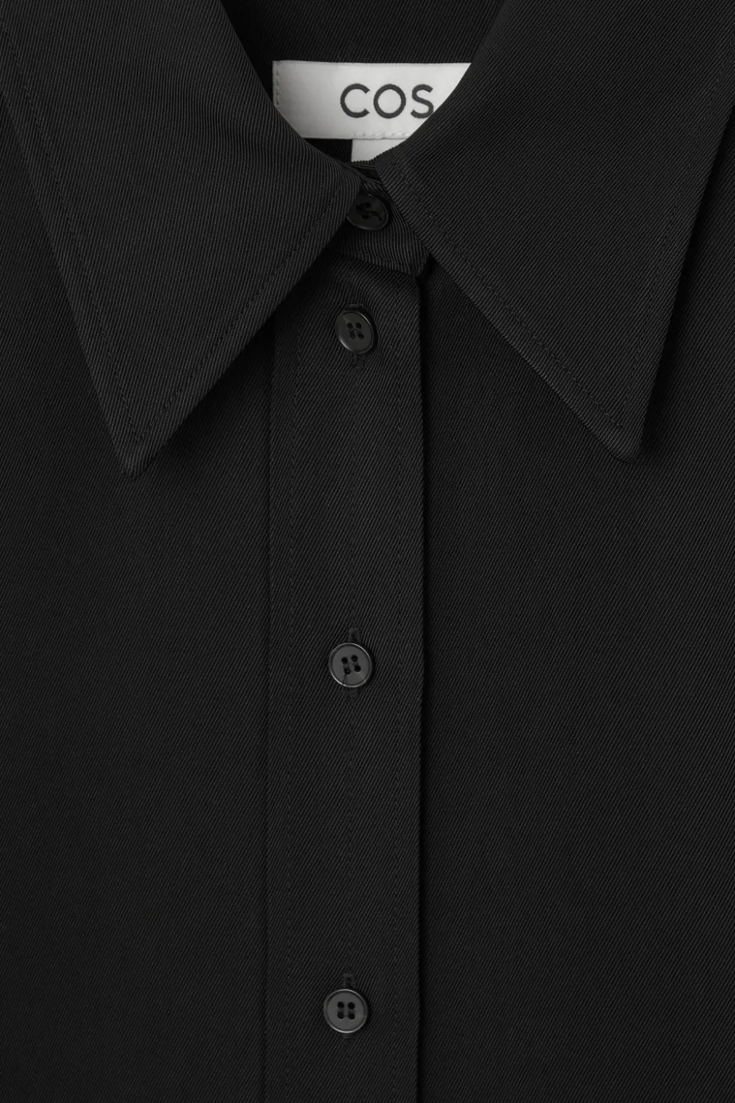 Best COS RELAXED FLUID SHIRT BLACK