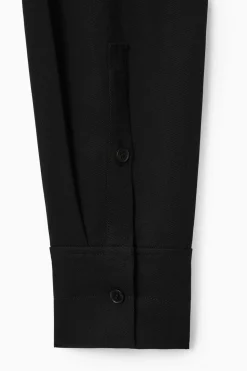 Best COS RELAXED FLUID SHIRT BLACK
