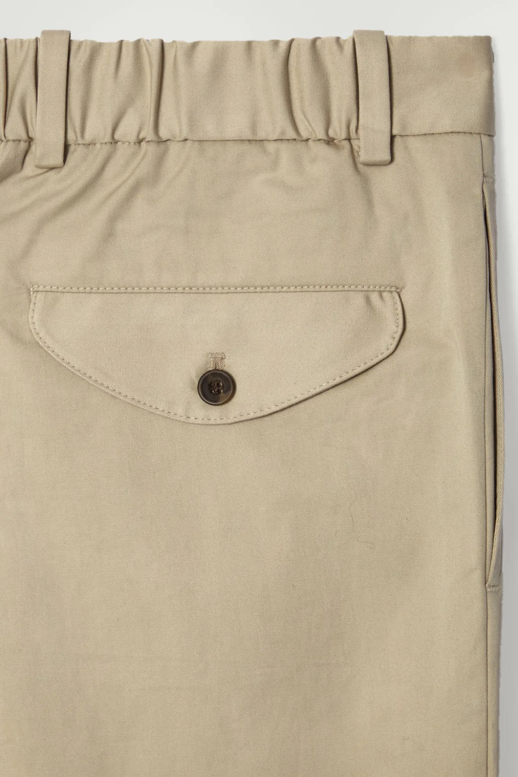 Best COS RELAXED PLEATED COTTON TAPERED PANTS BEIGE
