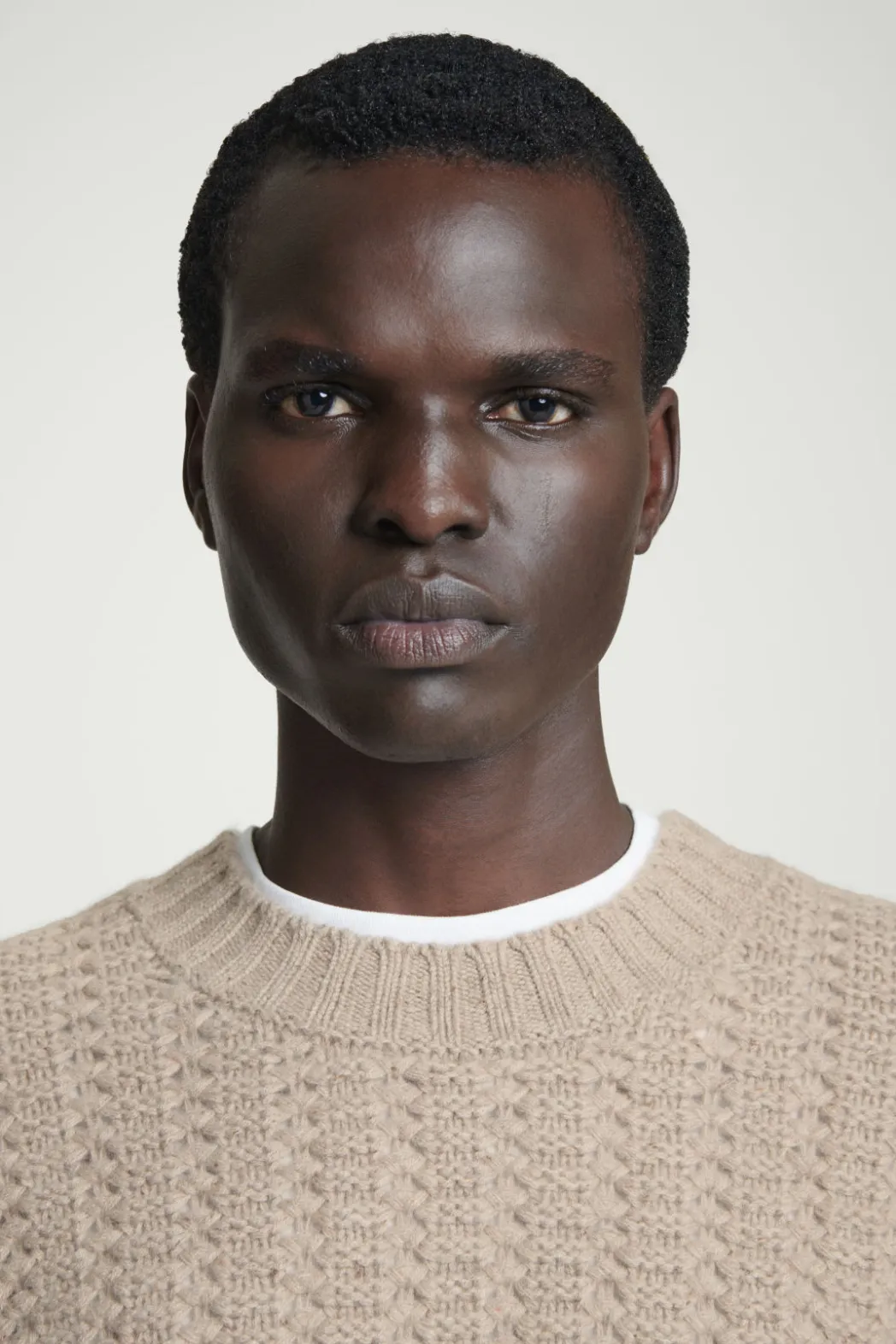 Clearance COS RELAXED POINTELLE-KNIT PURE CASHMERE SWEATER MOLE