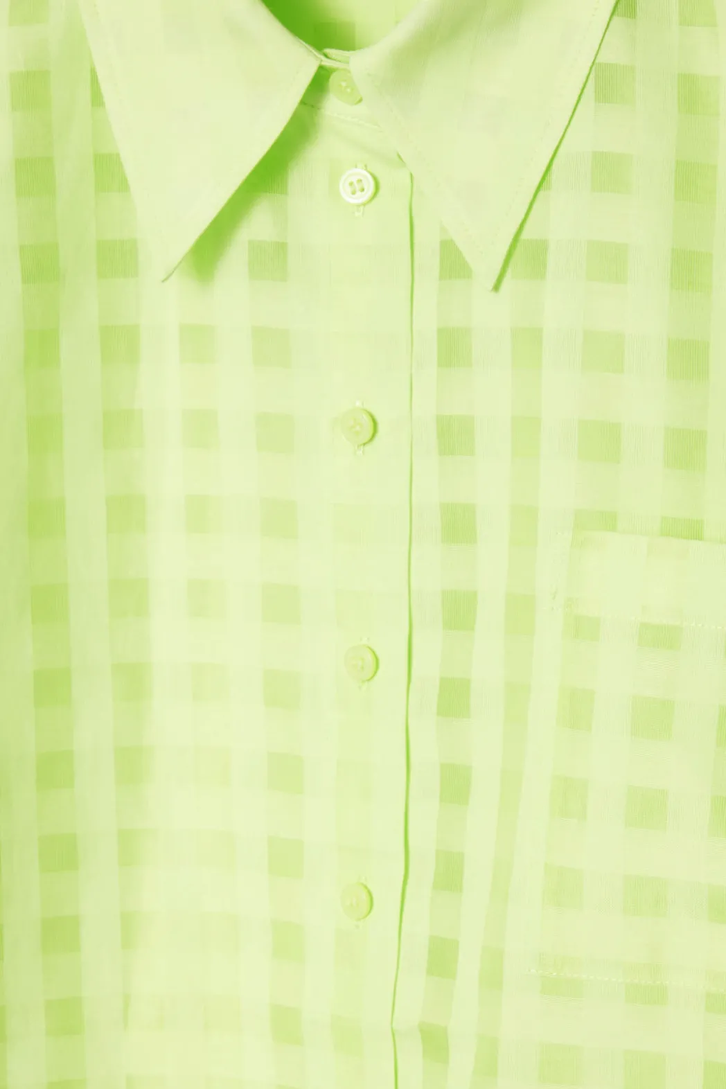 Best COS RELAXED SILK-BLEND UTILITY SHIRT NEON YELLOW