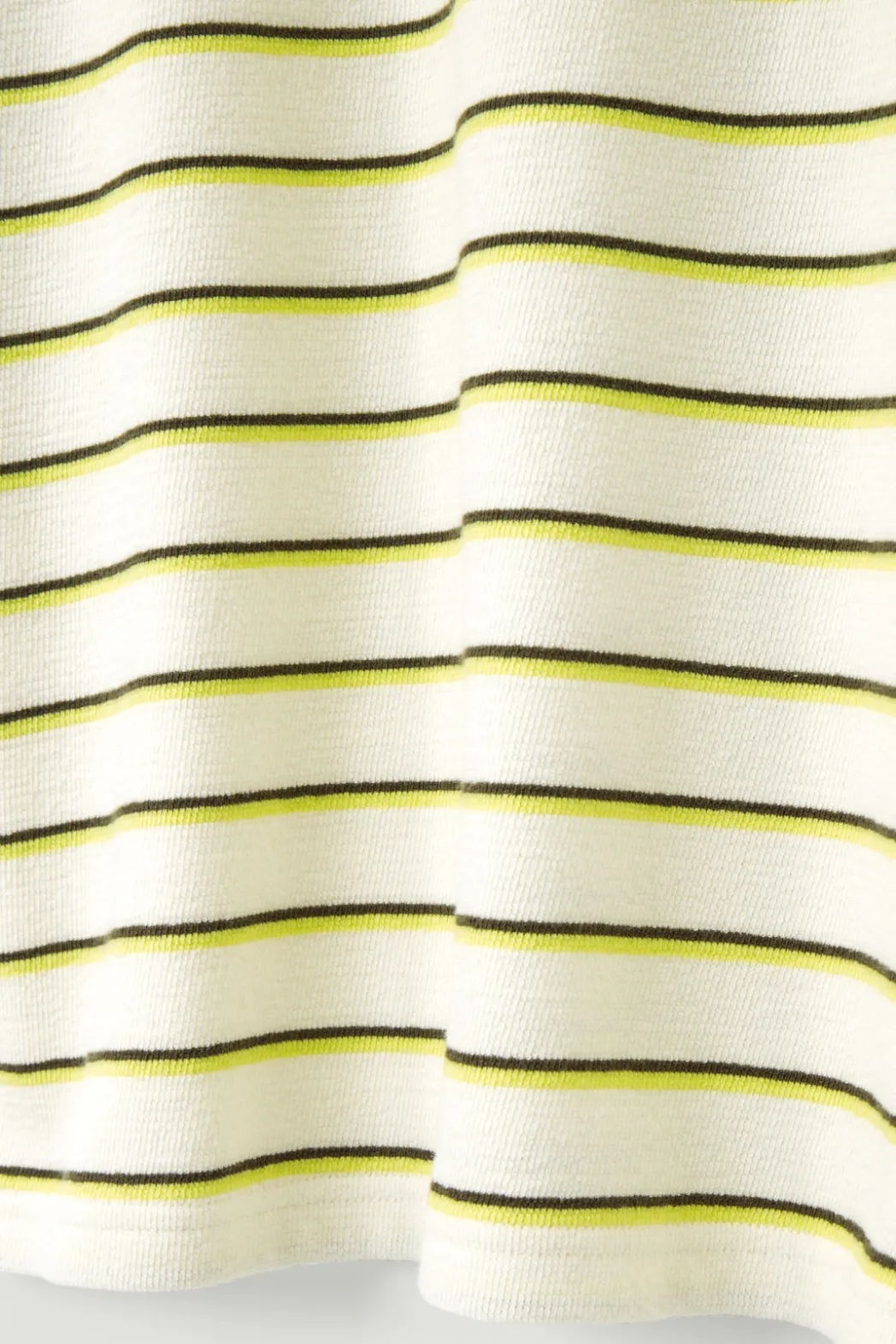Hot COS RELAXED STRIPED COTTON-BOUCLÉ T-SHIRT YELLOW / STRIPED