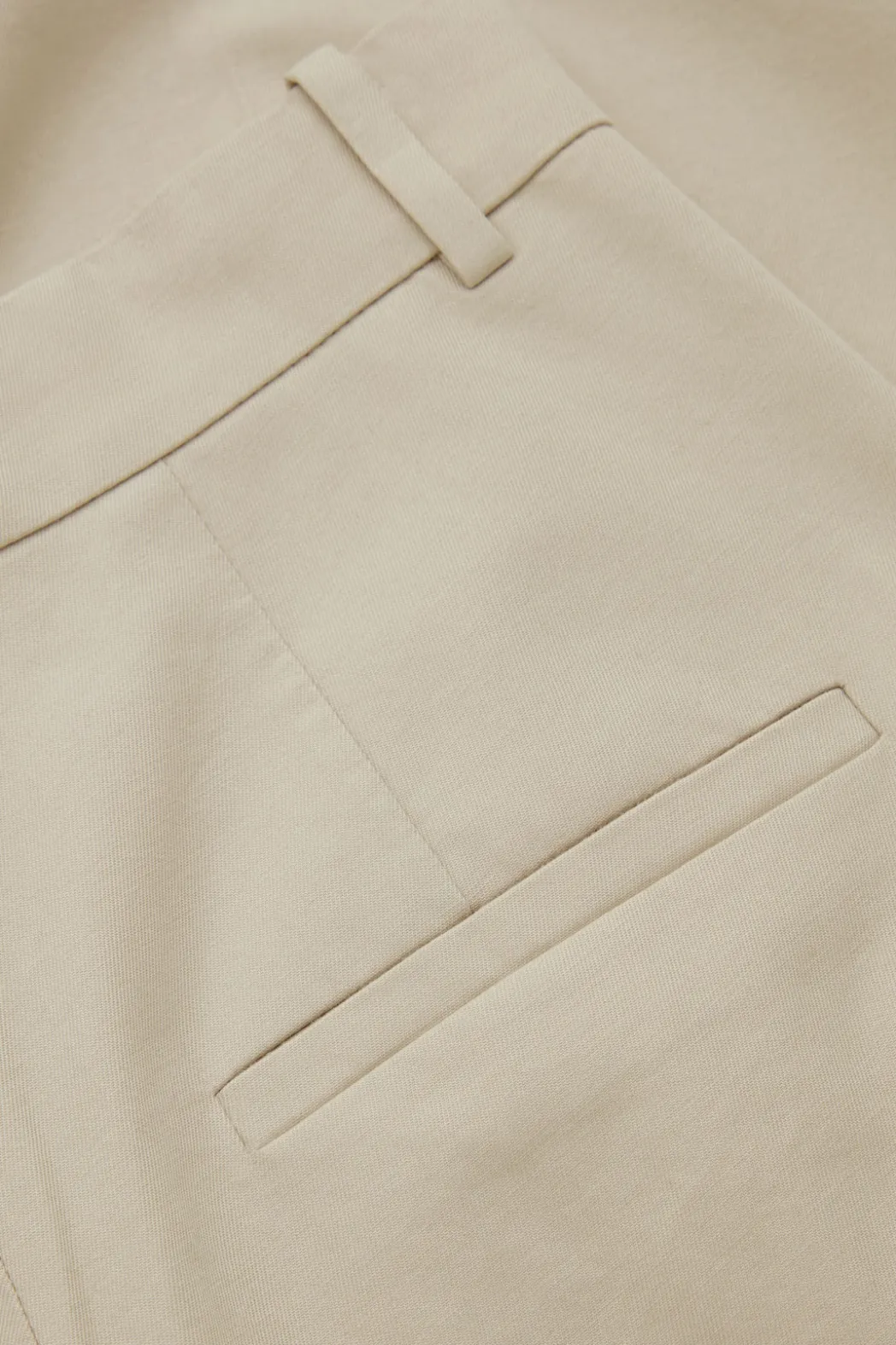 Clearance COS RELAXED TAILORED WIDE-LEG PANTS BEIGE