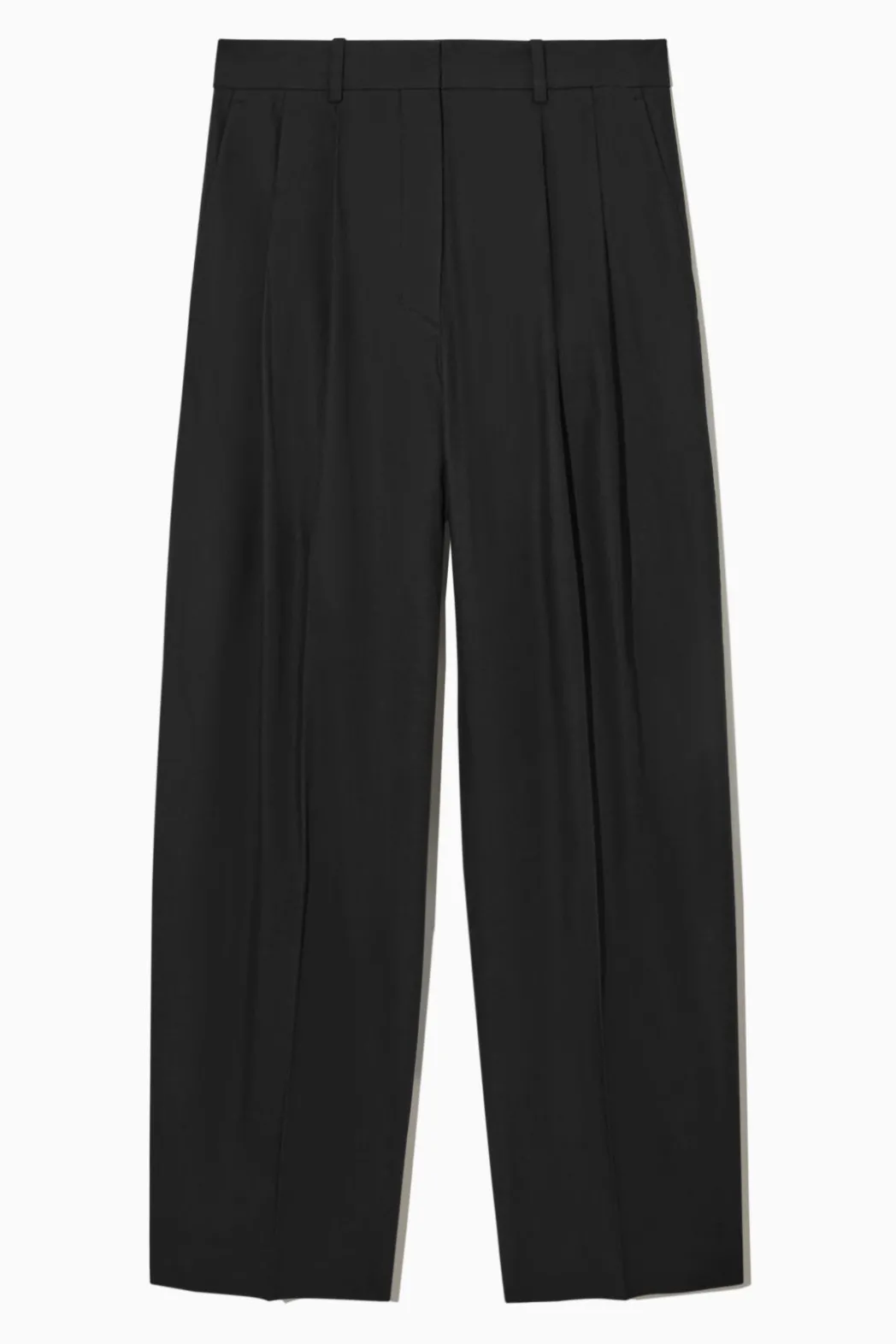 Sale COS RELAXED TAILORED WIDE-LEG PANTS BLACK