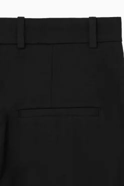 Discount COS RELAXED TAILORED WIDE-LEG PANTS BLACK