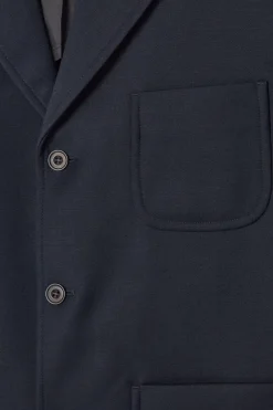 Discount COS RELAXED UNSTRUCTURED MERINO WOOL-BLEND BLAZER NAVY