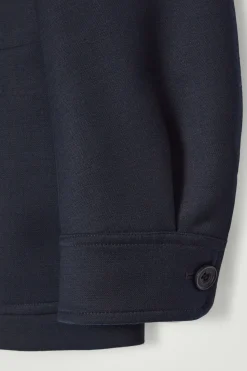 Discount COS RELAXED UNSTRUCTURED MERINO WOOL-BLEND BLAZER NAVY