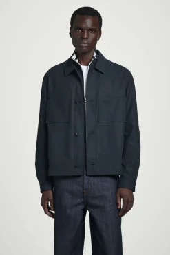 Clearance COS RELAXED UTILITY OVERSHIRT NAVY