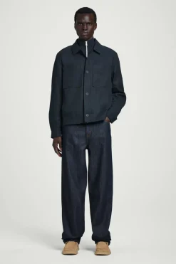 Clearance COS RELAXED UTILITY OVERSHIRT NAVY