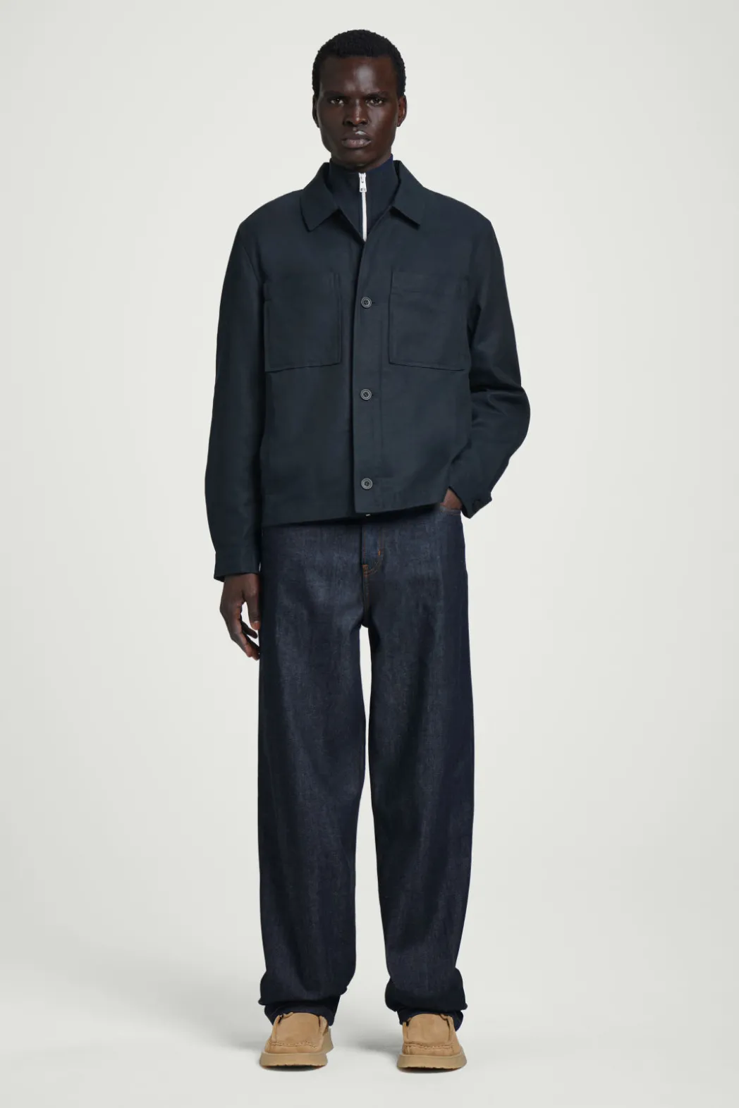 Clearance COS RELAXED UTILITY OVERSHIRT NAVY