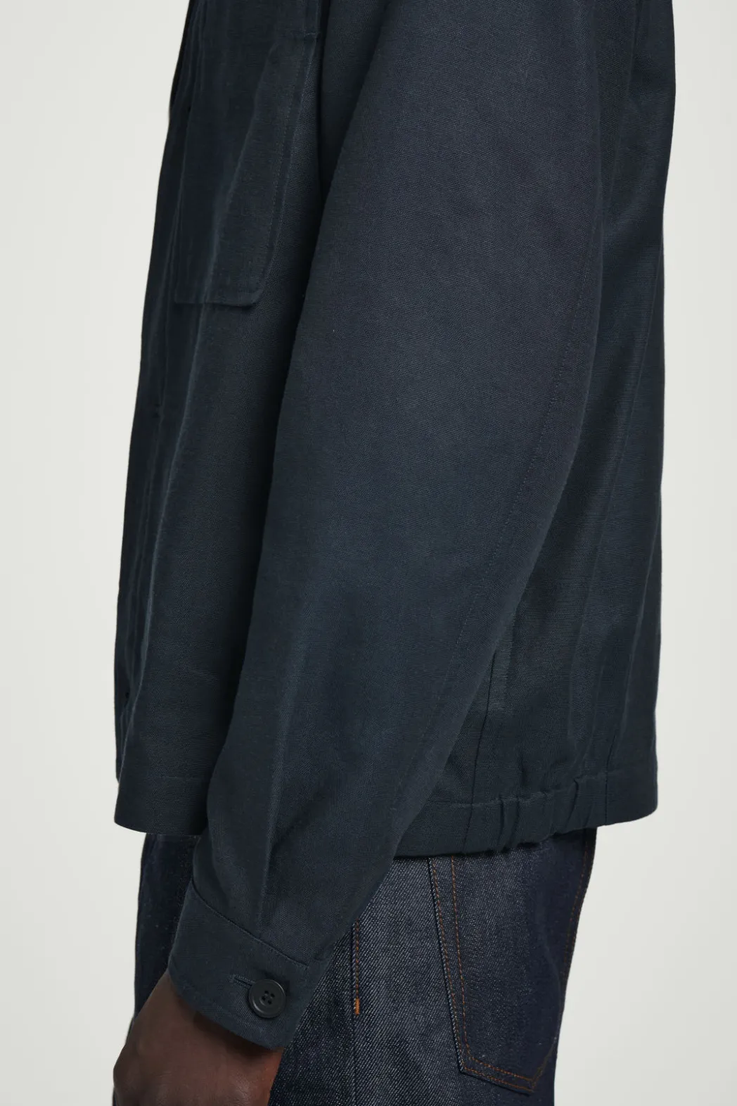 Clearance COS RELAXED UTILITY OVERSHIRT NAVY