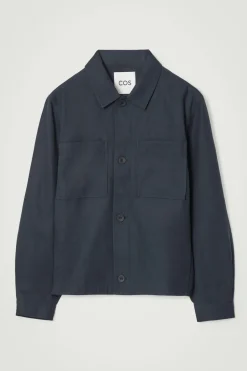 Clearance COS RELAXED UTILITY OVERSHIRT NAVY