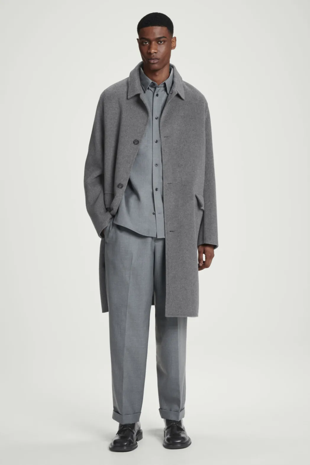 Hot COS RELAXED UTILITY SHIRT GRAY