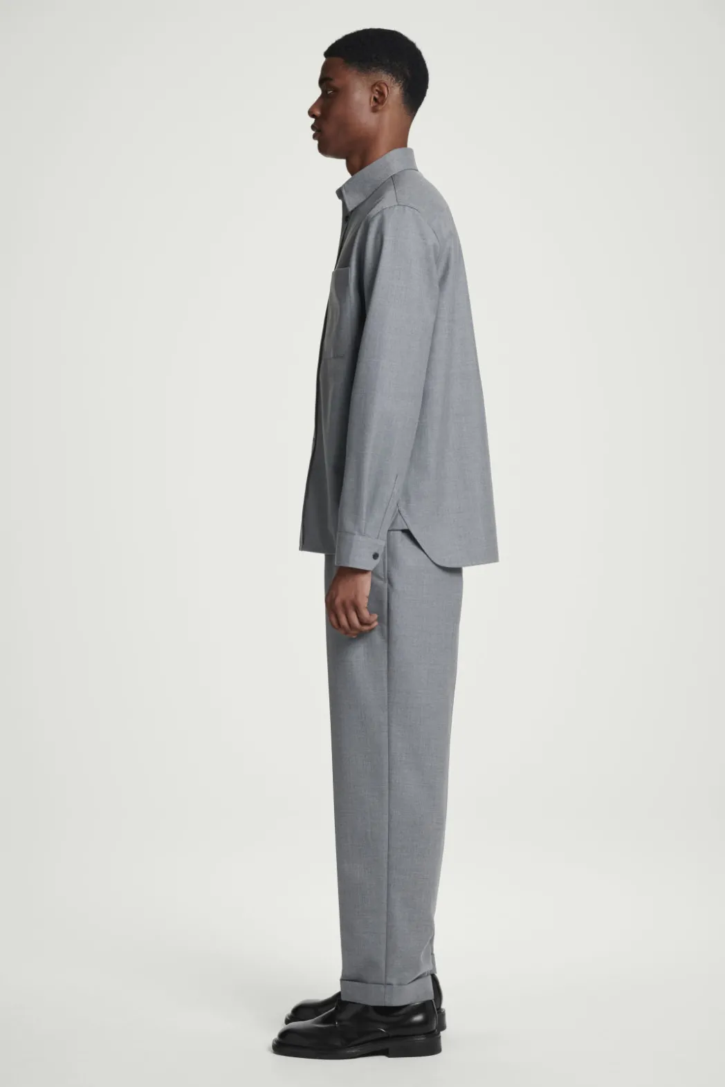 Hot COS RELAXED UTILITY SHIRT GRAY