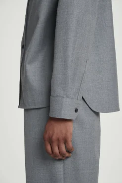 Hot COS RELAXED UTILITY SHIRT GRAY