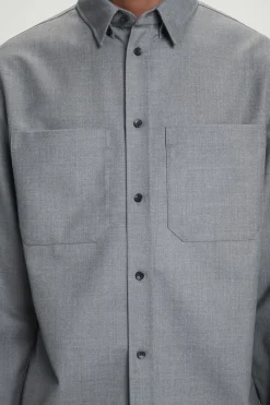 Hot COS RELAXED UTILITY SHIRT GRAY